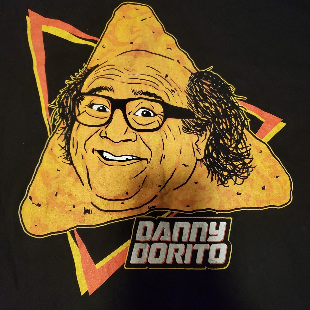 Danny Dorito Black Graphic Tee